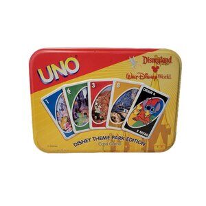 Uno Disneyland Walt Disney World Theme Park Edition Card Game VTG 2005 Retired